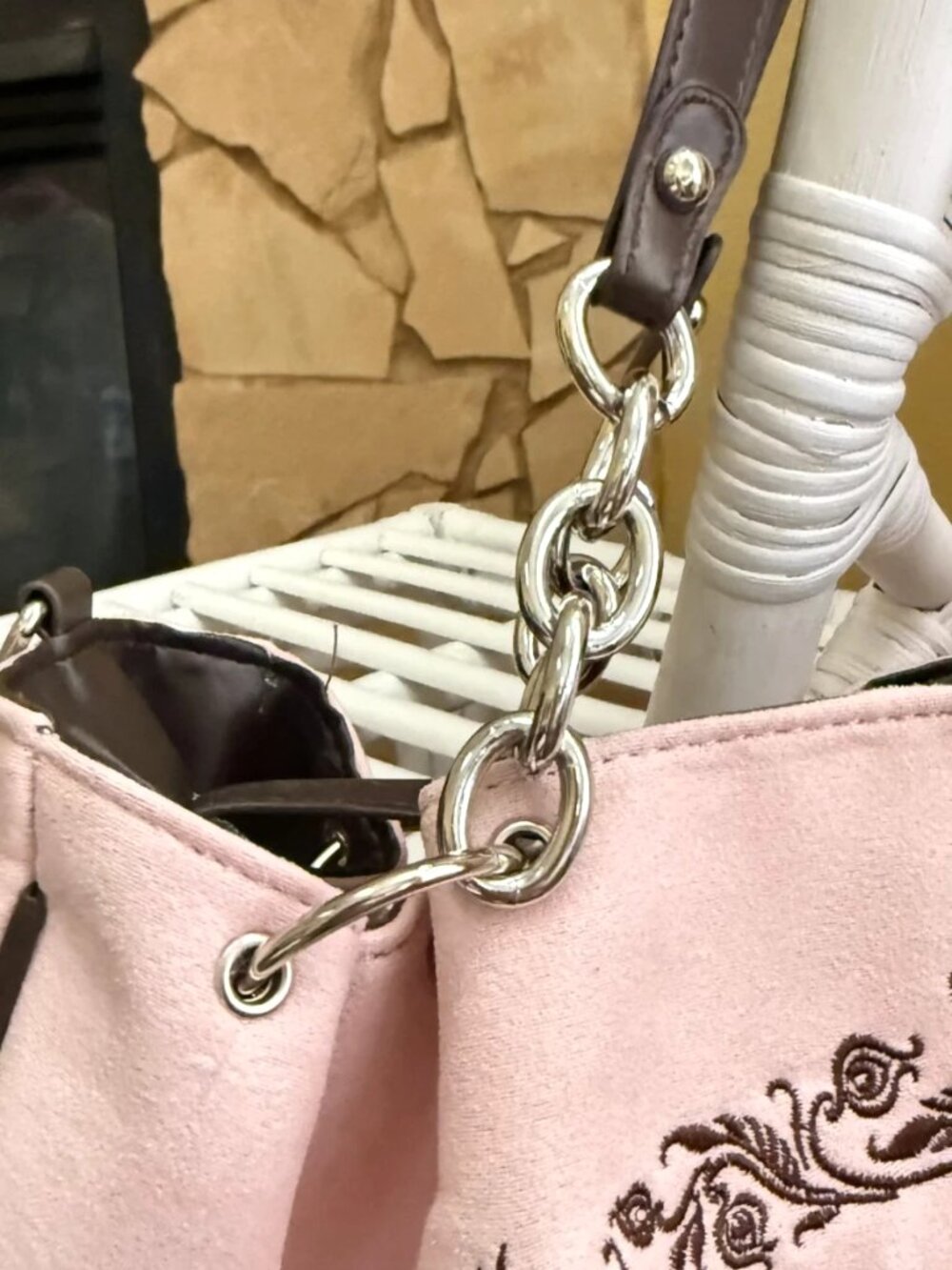 Y2K Haitus Studio Pink Gothic Vintage Tote Shoulder Bag NWOT - Picture 7 of 13